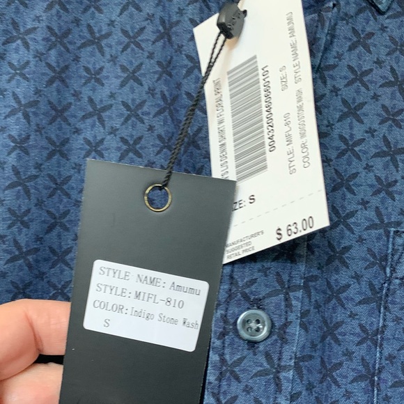 Men’s Denim Shirts With Floral Print (Bundle Of 2) NWT 🌴 - Picture 8 of 11